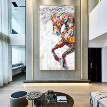 Load image into Gallery viewer, Modern Colorful Horses Painting
