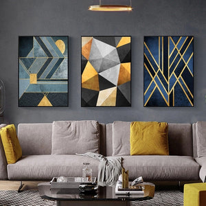 Modern Geometric Abstract Wall Art