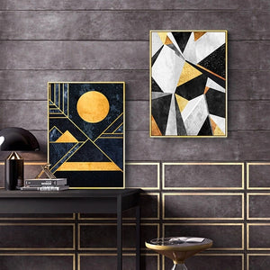 Modern Geometric Abstract Wall Art