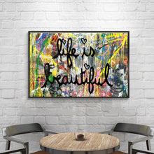 Load image into Gallery viewer, Life Is Beautiful Graffiti Art
