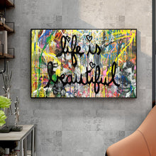 Load image into Gallery viewer, Life Is Beautiful Graffiti Art
