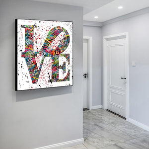 Graffiti LOVE Art Canvas