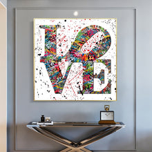 Load image into Gallery viewer, Graffiti LOVE Art Canvas
