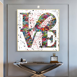 Graffiti LOVE Art Canvas