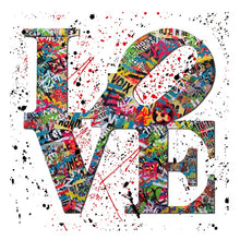 Load image into Gallery viewer, Graffiti LOVE Art Canvas
