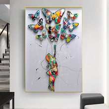 Charger l&#39;image dans la galerie, Butterfly Girl Graffiti Art
