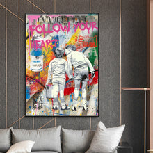 Load image into Gallery viewer, Follow Your Heart Graffiti Art
