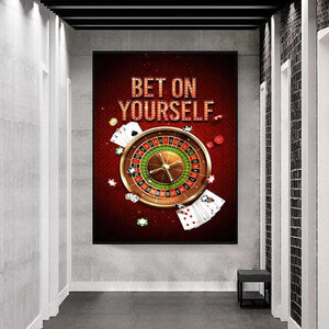 Bet On Yourself Motivational Art