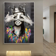 Load image into Gallery viewer, The Urban Queen Graffiti Art
