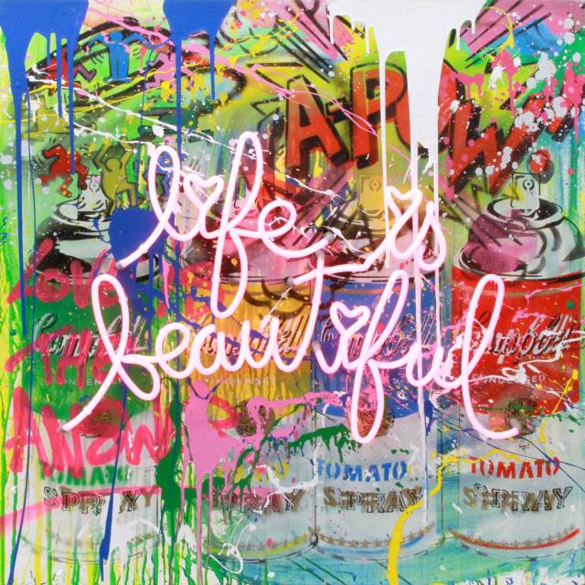 Life Is Beautiful Graffiti Art