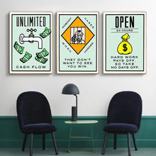 Load image into Gallery viewer, Monopoly Edition Motivational Art
