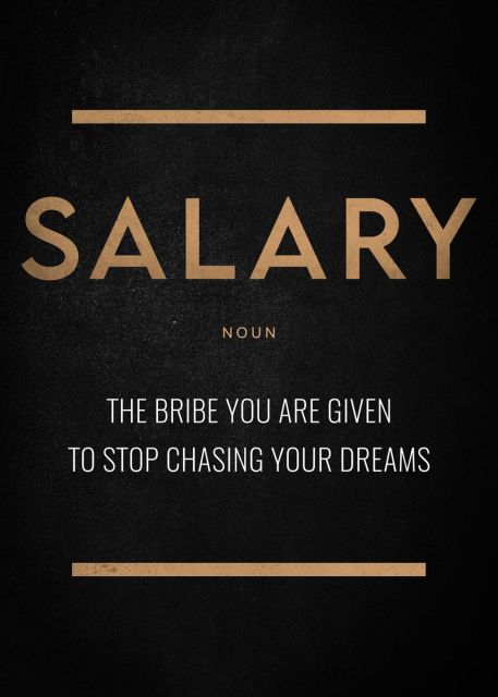 Salary Noun Motivational Art