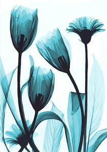 Nordic Blue Flowers