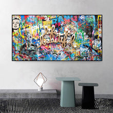 Charger l&#39;image dans la galerie, Pop Graffiti Art Life Is Beautiful
