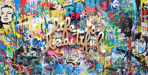 Pop Graffiti Art Life Is Beautiful