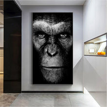 Charger l&#39;image dans la galerie, Modern Black &amp; White Gorilla
