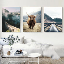 Charger l&#39;image dans la galerie, Nordic Road Trip Landscape Wall Art
