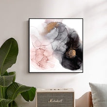 Load image into Gallery viewer, Modern Smoke Marble Pastel Color Art
