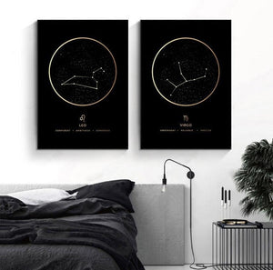 Constellation Zodiac Astronomy Wall Print