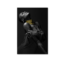 Load image into Gallery viewer, African Women Portrait With Golden Necklace
