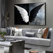 Load image into Gallery viewer, Black White Angel Wings
