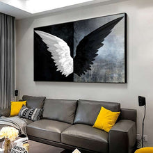 Load image into Gallery viewer, Black White Angel Wings
