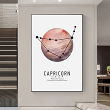 Load image into Gallery viewer, Zodiac Signs Constellation and Planets Art
