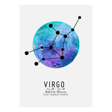 Charger l&#39;image dans la galerie, Zodiac Signs Constellation and Planets Art
