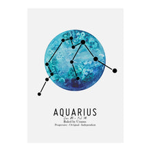 Load image into Gallery viewer, Zodiac Signs Constellation and Planets Art
