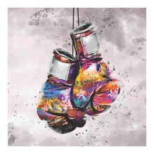 Charger l&#39;image dans la galerie, Colourful Boxing Gloves Graffiti Art
