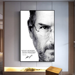 Steve Jobs - Stay Hungry Inspirational Art