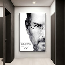 Charger l&#39;image dans la galerie, Steve Jobs - Stay Hungry Inspirational Art
