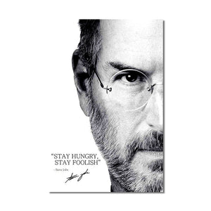 Steve Jobs - Stay Hungry Inspirational Art