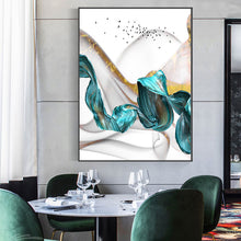 Charger l&#39;image dans la galerie, Nordic Blue Drift Over The Mountain Wall Art
