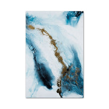 Load image into Gallery viewer, Modern Abstract Blue Sea Art
