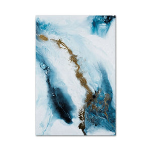 Modern Abstract Blue Sea Art