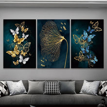 Load image into Gallery viewer, Modern Luxury Butterfly Abstract Art
