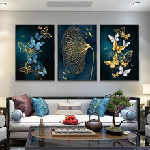 Load image into Gallery viewer, Modern Luxury Butterfly Abstract Art
