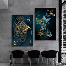 Load image into Gallery viewer, Modern Luxury Butterfly Abstract Art
