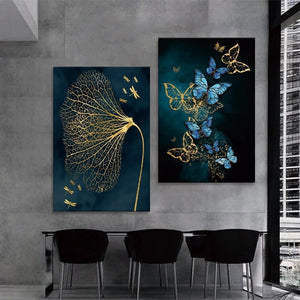 Modern Luxury Butterfly Abstract Art