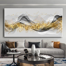 Charger l&#39;image dans la galerie, Nordic Abstract Golden Landscape Ribbon
