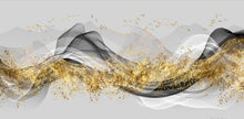 Charger l&#39;image dans la galerie, Nordic Abstract Golden Landscape Ribbon
