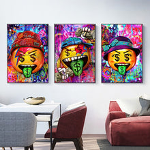 Load image into Gallery viewer, Money Pacman Graffiti Art #3
