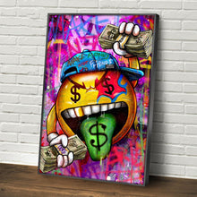 Load image into Gallery viewer, Money Pacman Graffiti Art #2
