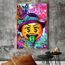 Load image into Gallery viewer, Money Pacman Graffiti Art #3
