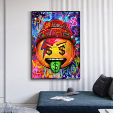 Load image into Gallery viewer, Money Pacman Graffiti Art #1
