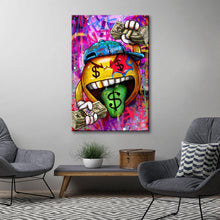 Load image into Gallery viewer, Money Pacman Graffiti Art #2
