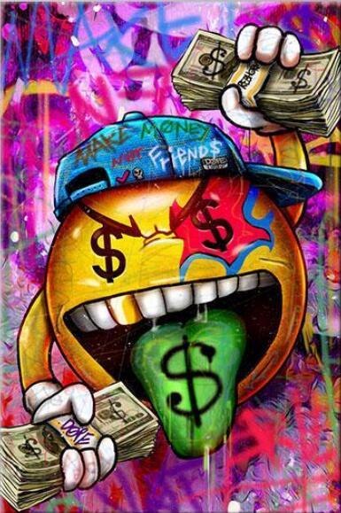 Money Pacman Graffiti Art #2