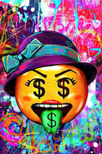 Load image into Gallery viewer, Money Pacman Graffiti Art #3
