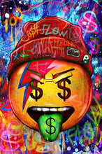 Load image into Gallery viewer, Money Pacman Graffiti Art #1
